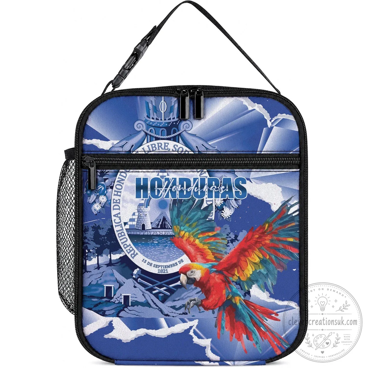 Honduras Scarlet Macaw National Bird Independence Day Lunch Bag