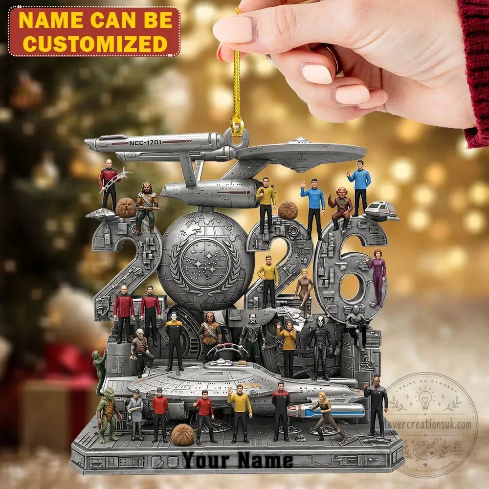 Star Trek Enterprise Crew 2026 Christmas Tree Ornament