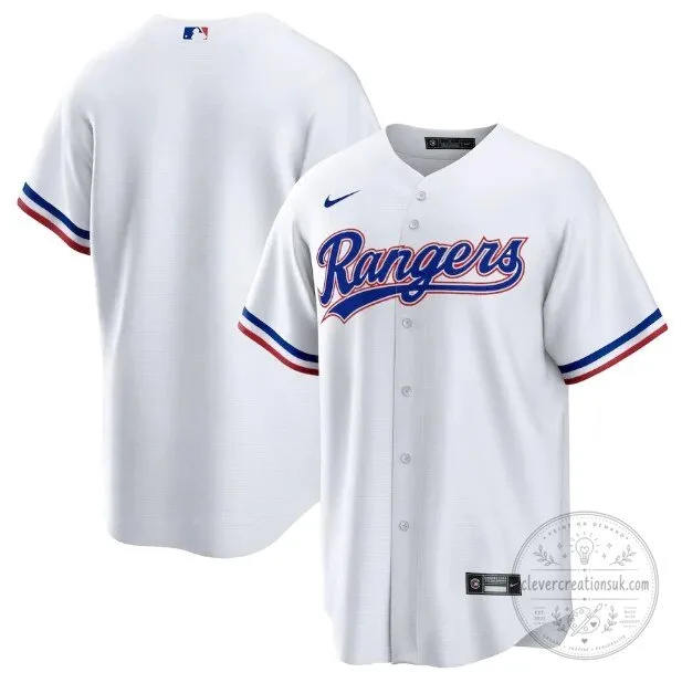 Texas Rangers White Baseball Team Fan Apparel Jersey