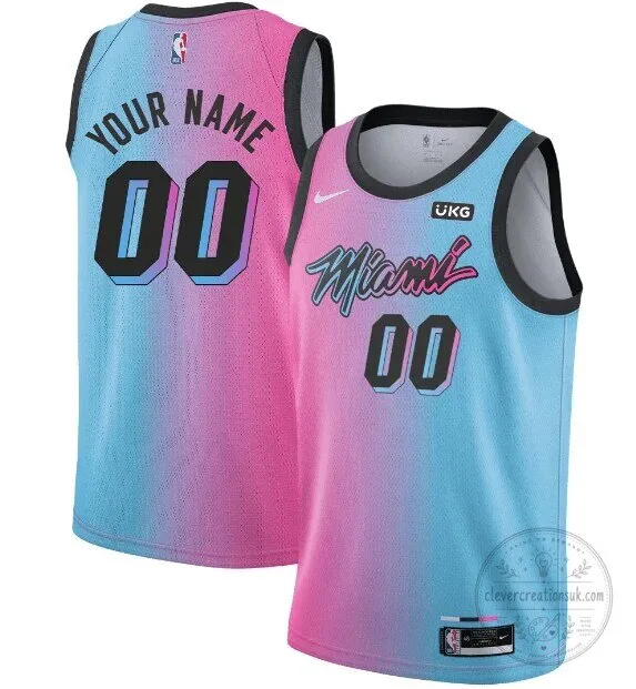 Miami Heat ViceVersa City Edition Custom Name and Number Basketball Jersey