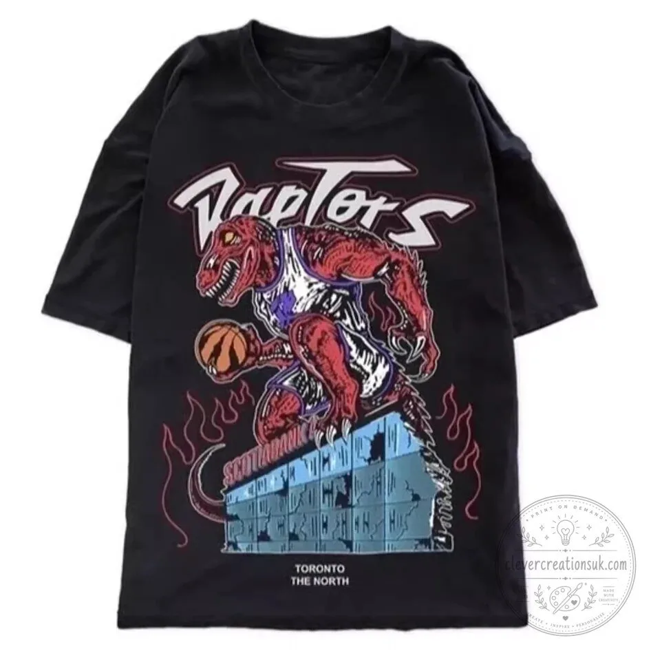 Toronto Raptors Dinosaur The North Basketball Team Graphic T-Shirt