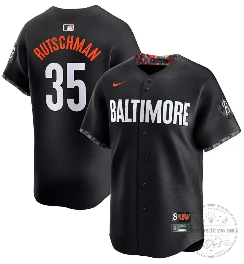 Adley Rutschman Baltimore Orioles City Connect Black Baseball Jersey