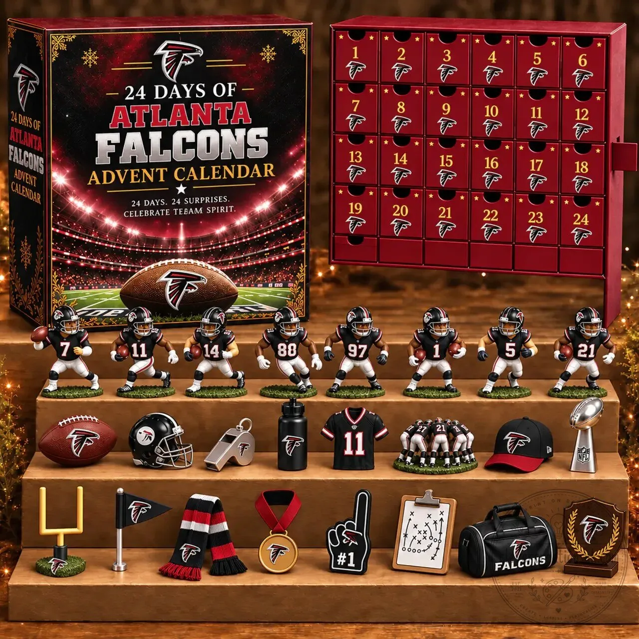 Atlanta Falcons NFL Football Team 24 Days of Advent Calendar Blind Box