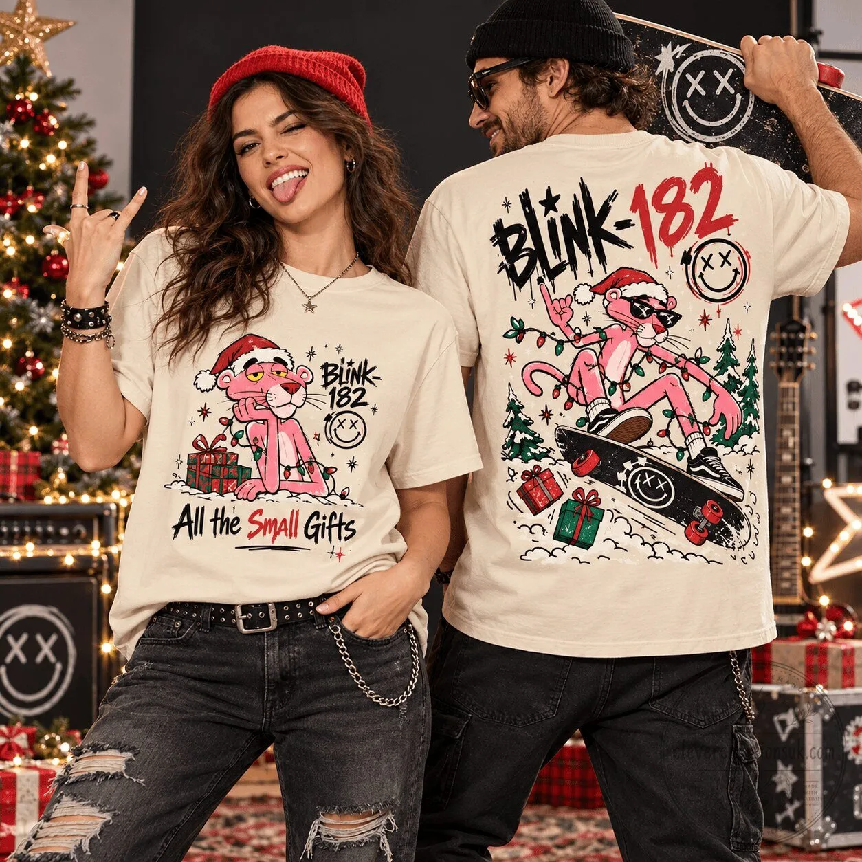 Blink-182 All the Small Gifts Christmas Holiday T-Shirt