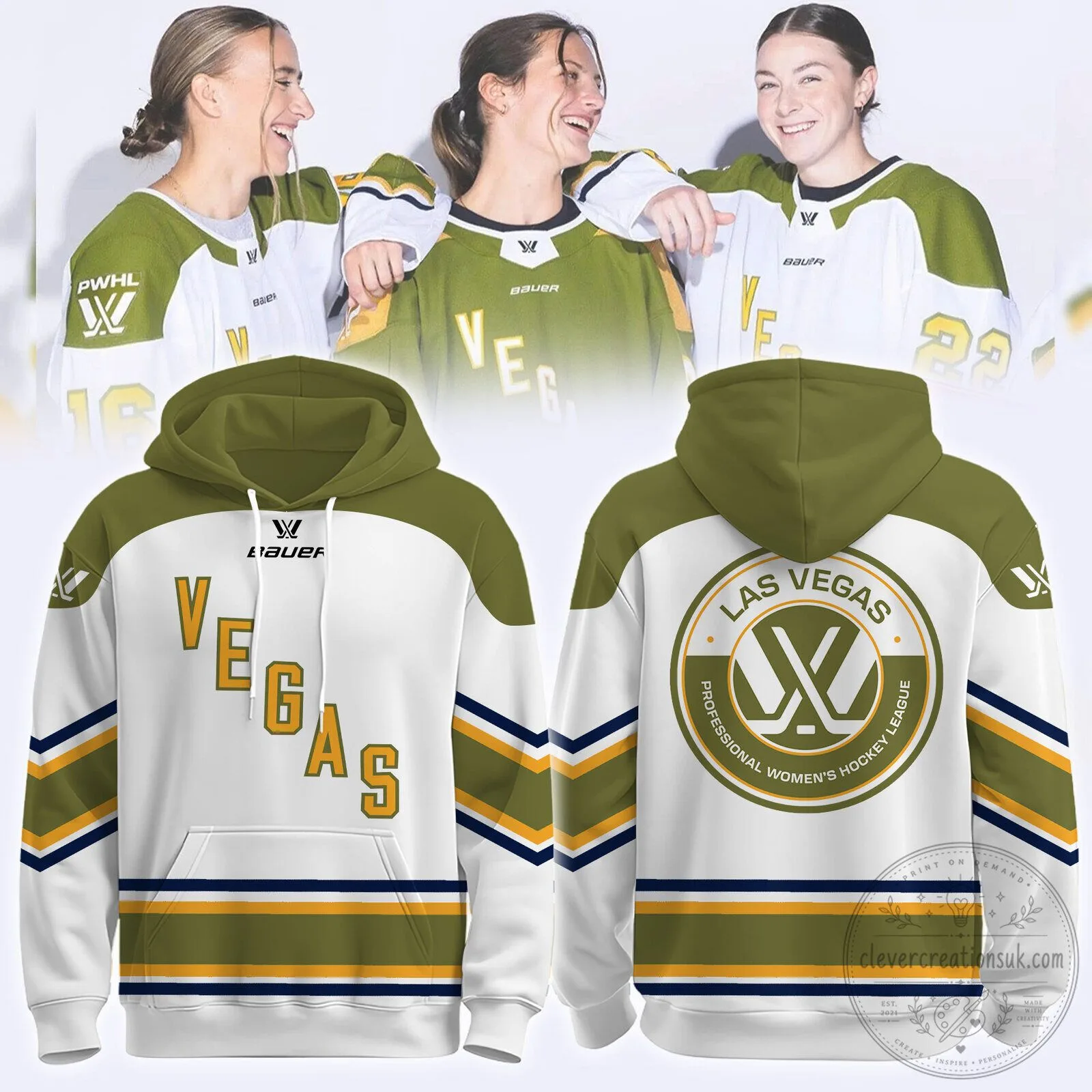 Las Vegas Team Fan Hoodie for the Professional Women's Hockey League