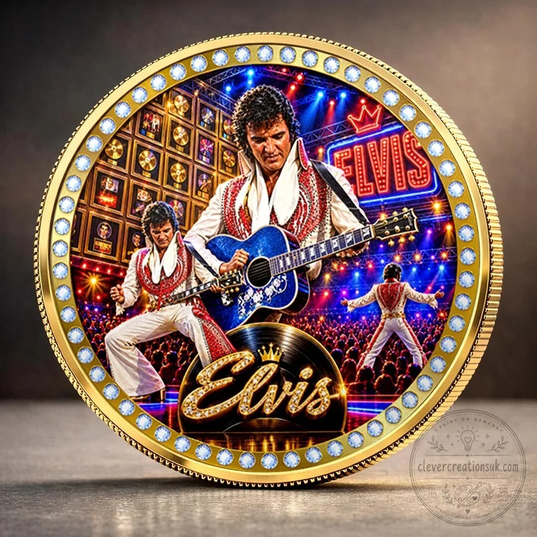 Commemorative Coin for Elvis Presley, The King of Rock and Roll