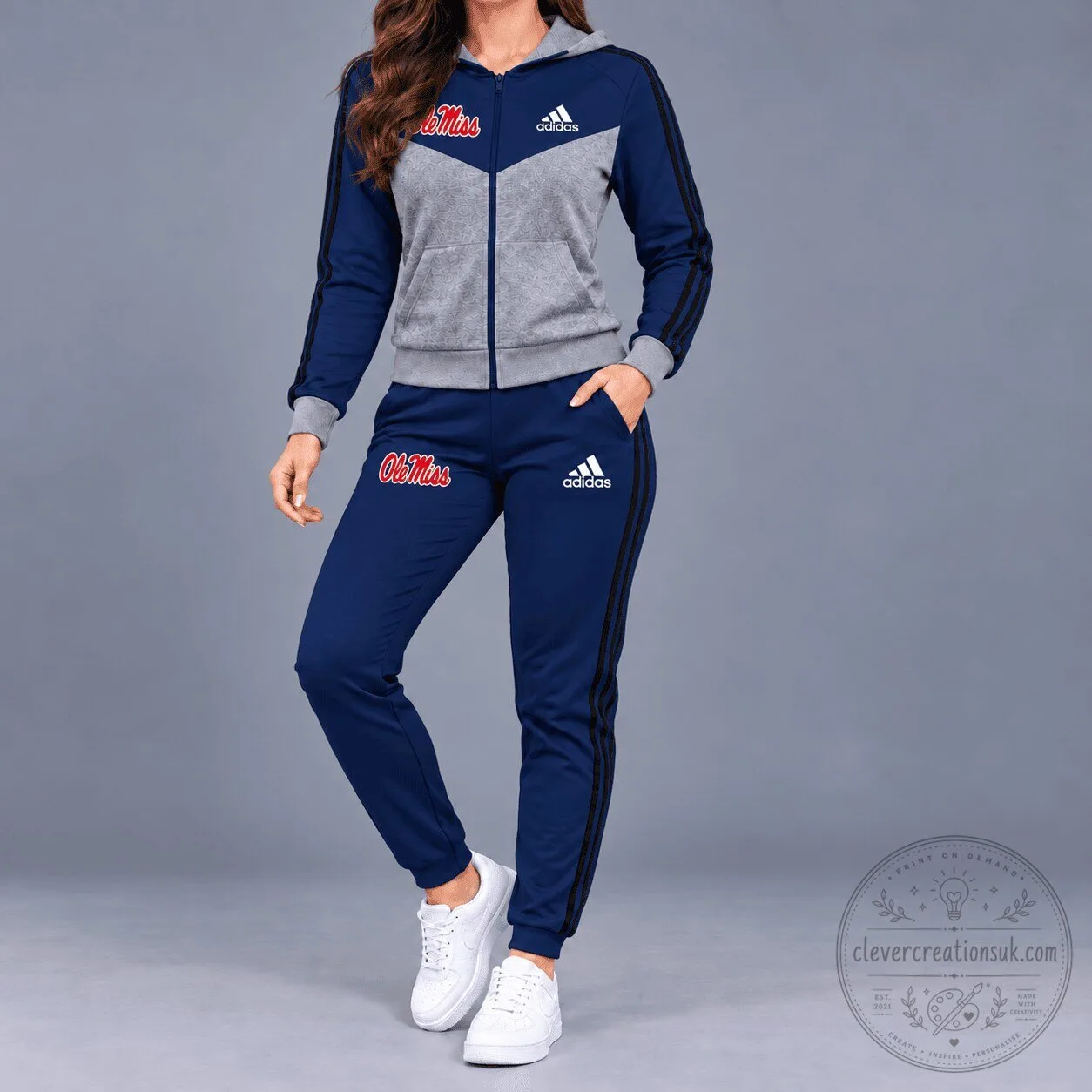Ole Miss Rebels Adidas Full-Zip Hoodie