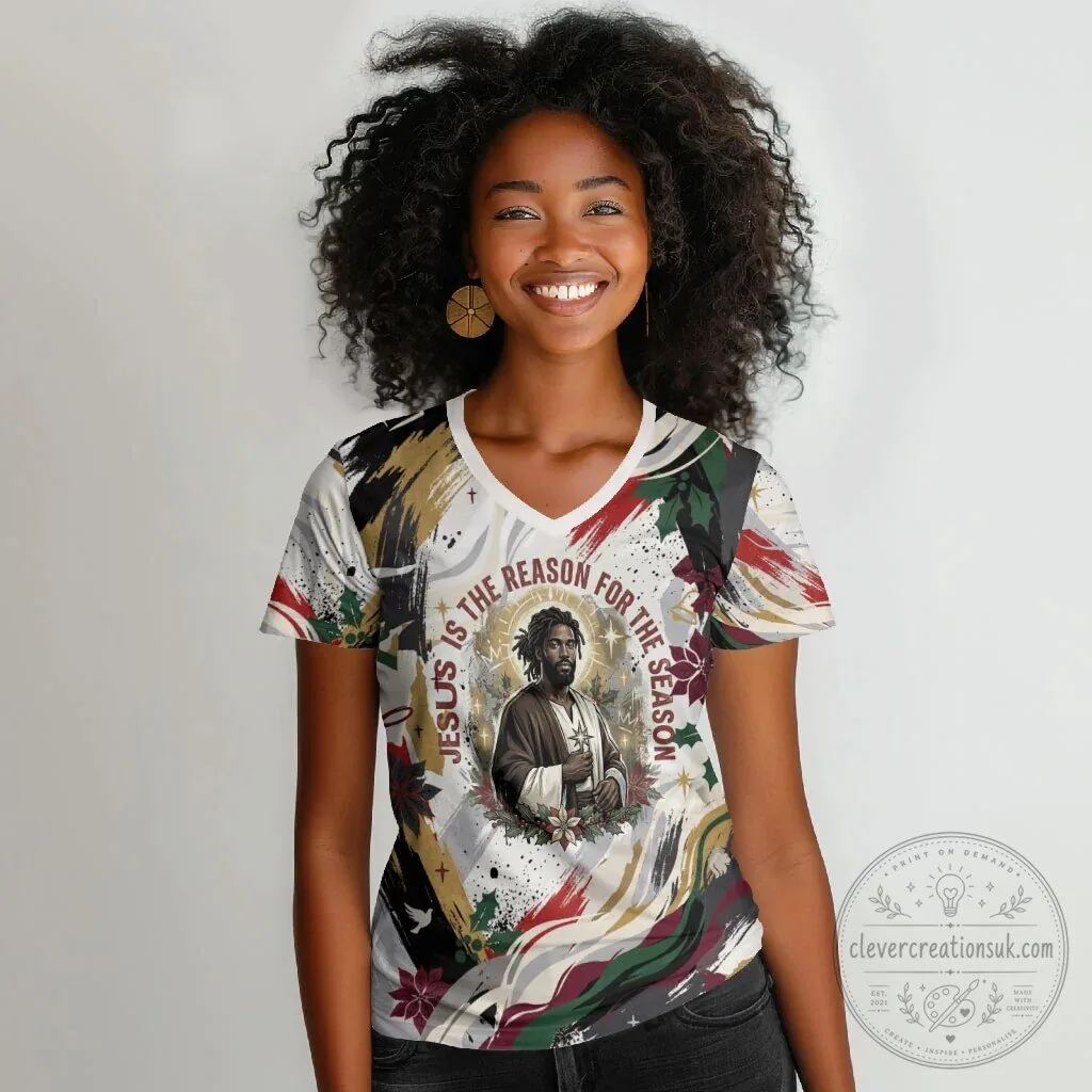 Jesus Is The Reason For The Season Christian Religious Christmas T-Shirt