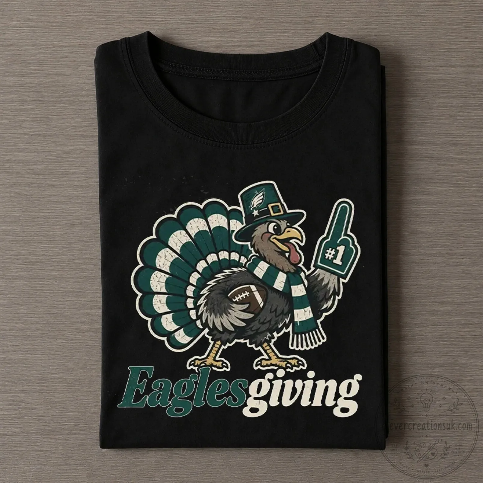 Philadelphia Eagles Turkey Pilgrim Funny Thanksgiving Holiday T-Shirt
