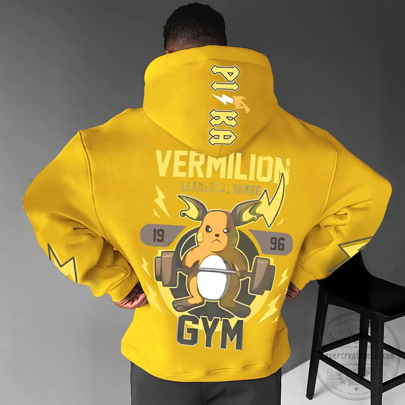 Pikachu Vermilion Gym Leader Lieutenant Surge Pokemon Anime Hoodie