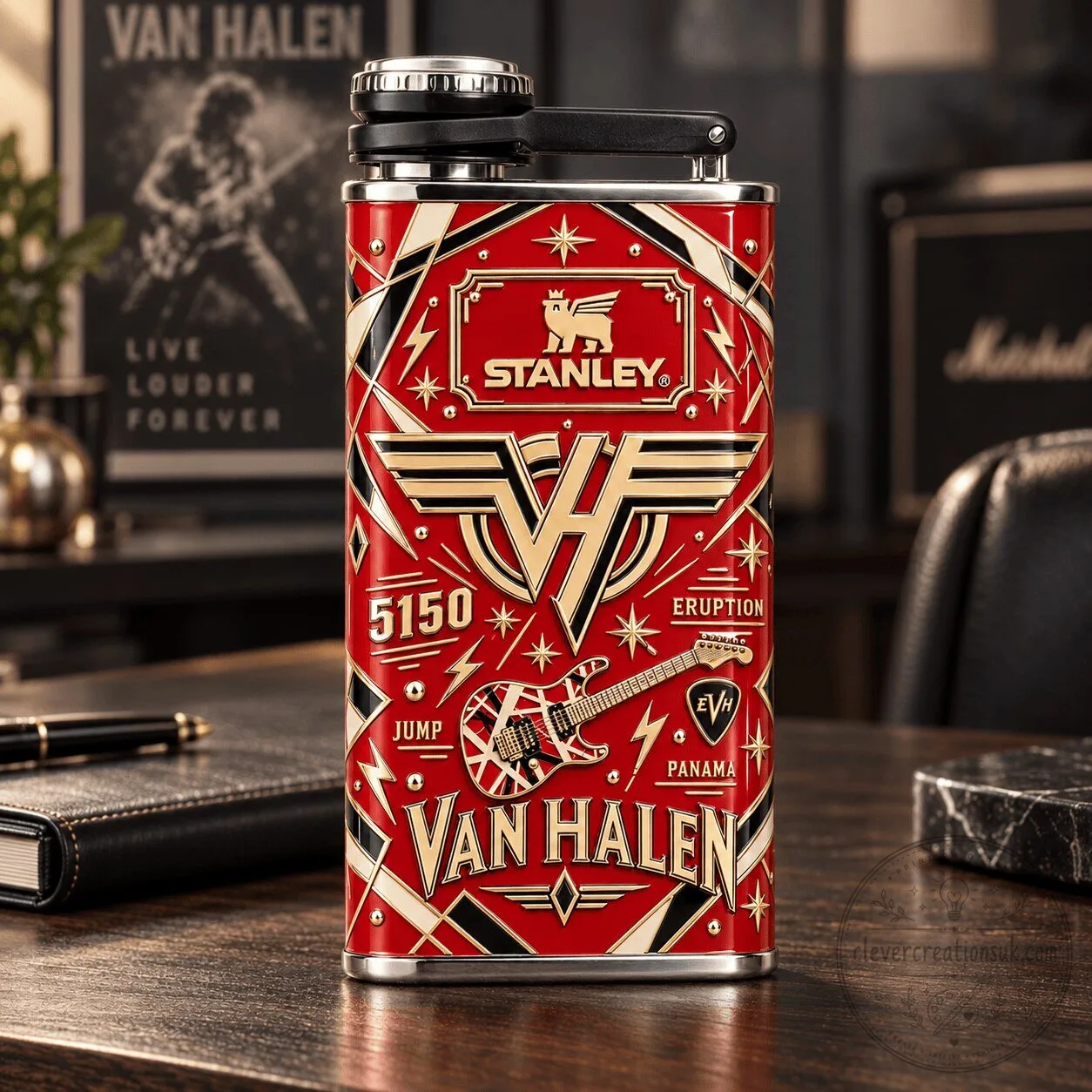 Van Halen Stanley Classic Easy-Fill Flask 5 Van Halen Stanley Classic Easy-Fill Flask