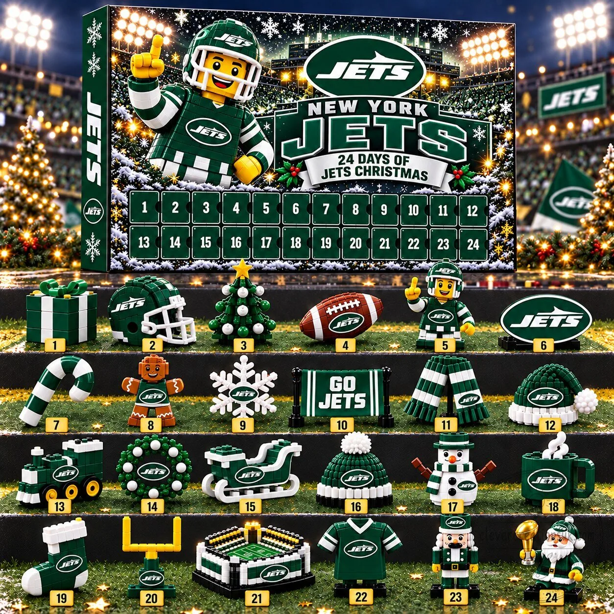 New York Jets National Football League 24 Day Christmas Advent Calendar