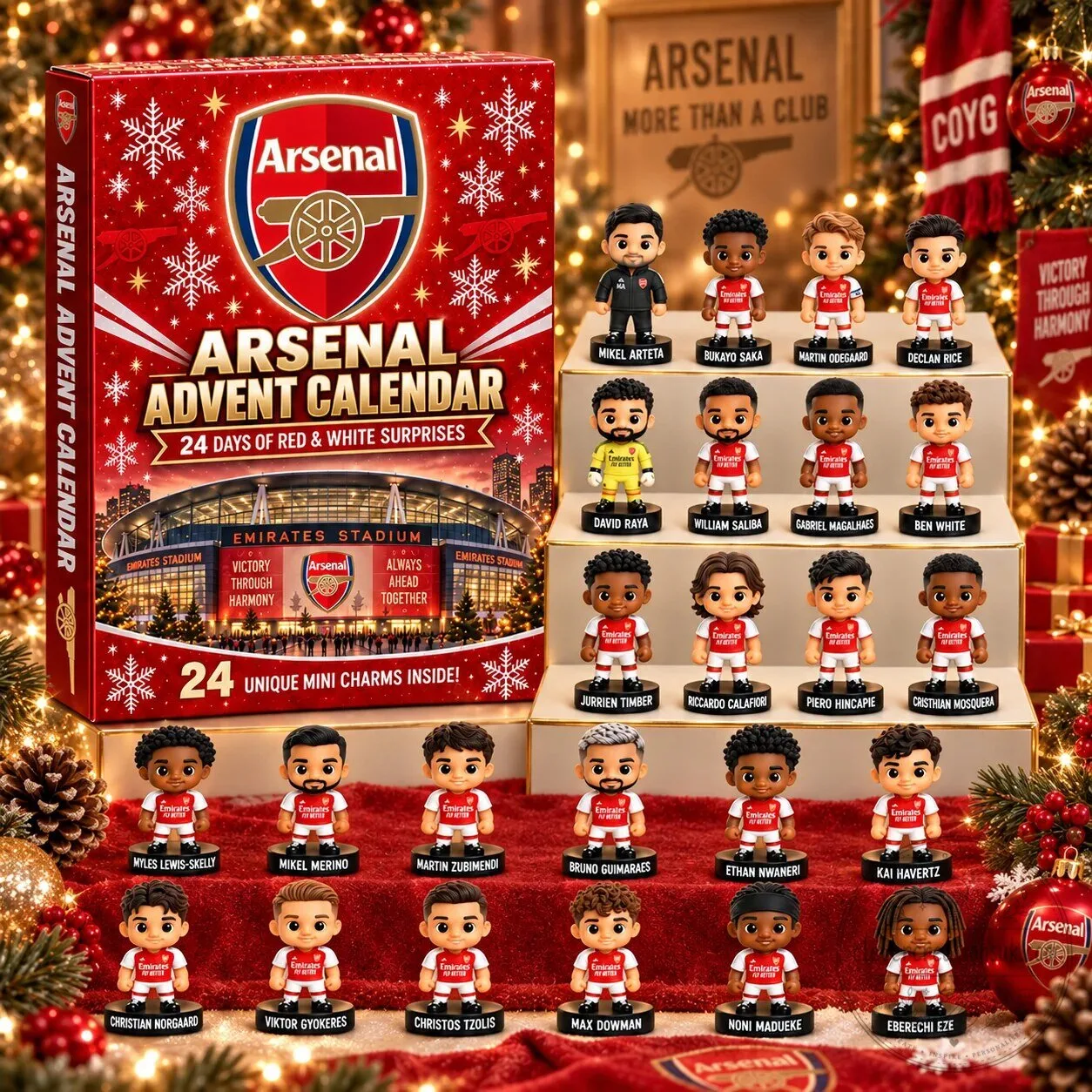 Arsenal Football Club 24 Days of Surprises Christmas Advent Calendar