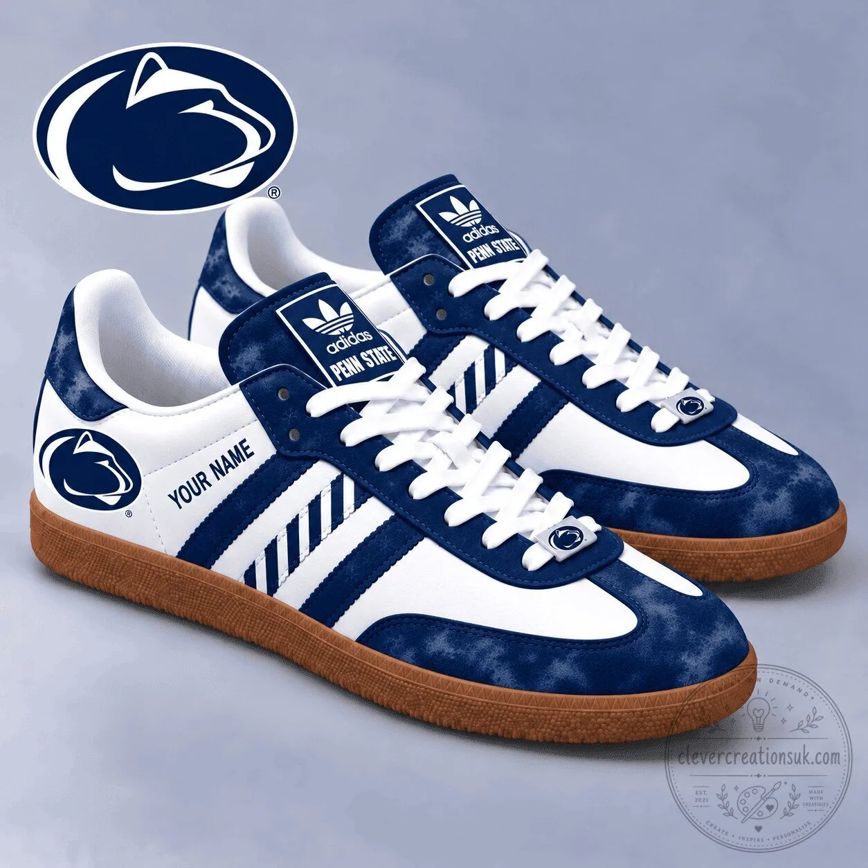 Penn State Nittany Lions NCAA Custom Name Adidas Samba Shoes